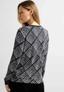 Shirt mit Grafikprint black