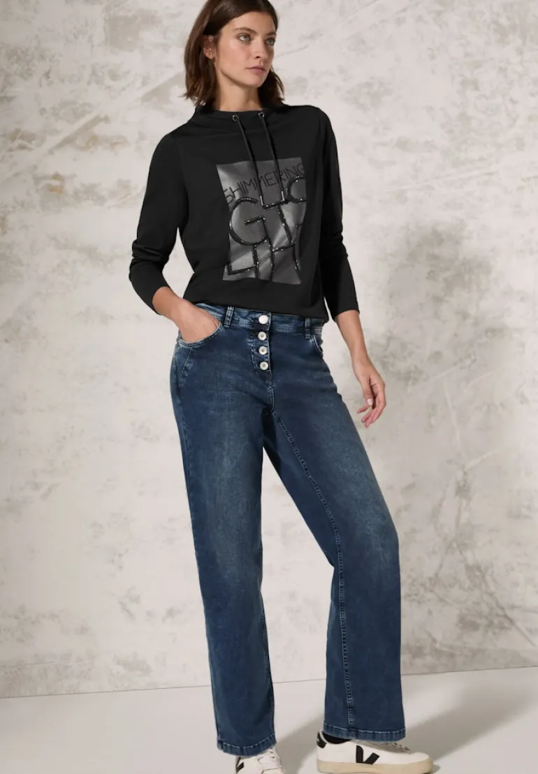 Shirt mit Print black