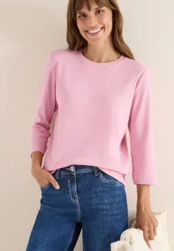 Shirt mit Rippstruktur blossom glow