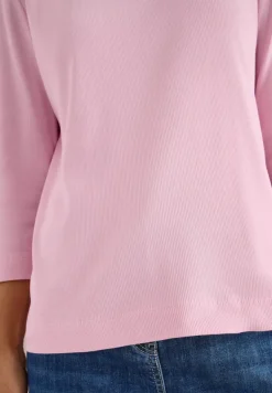 Shirt mit Rippstruktur blossom glow