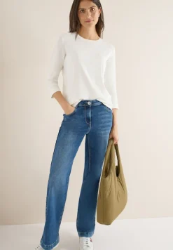 Shirt mit Rippstruktur vanilla white