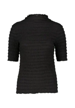 Shirt mit Rüschen black beauty