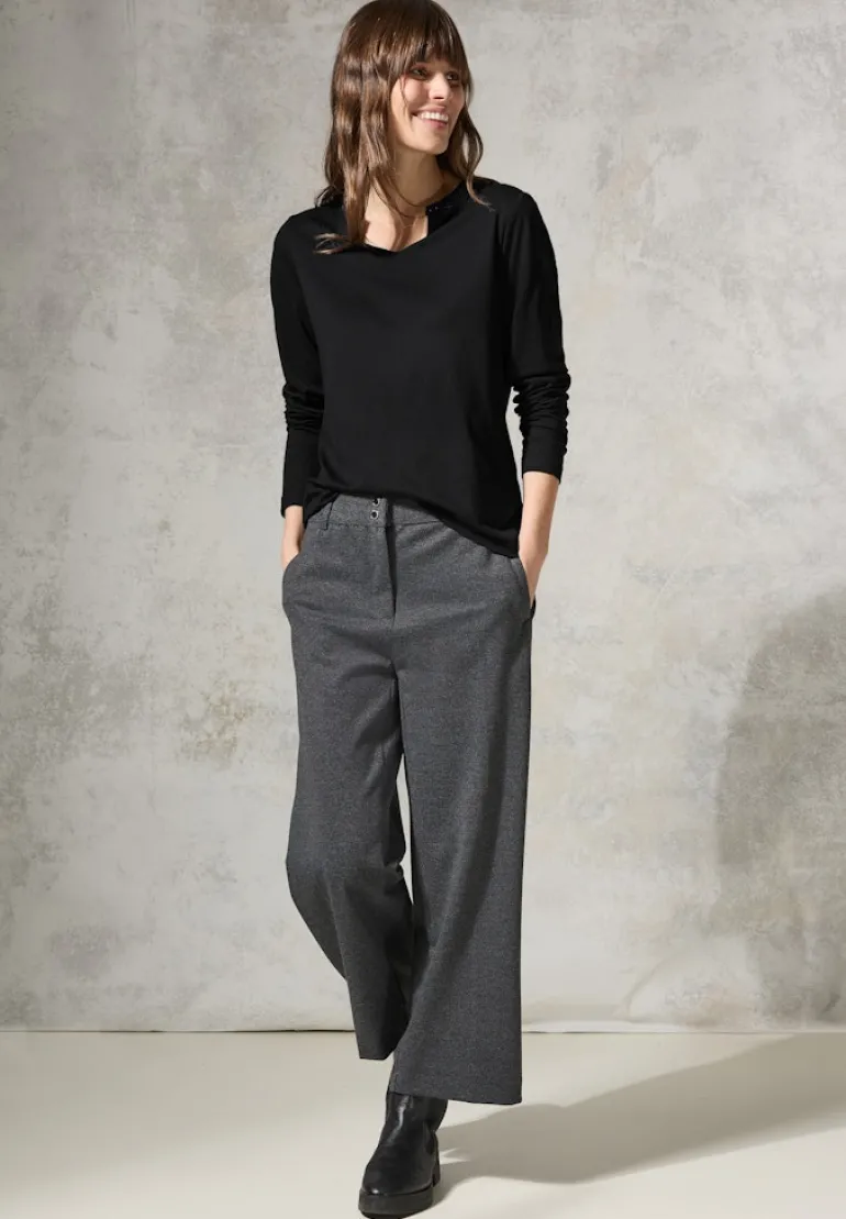 Shirt mit Schmucksteinchen black