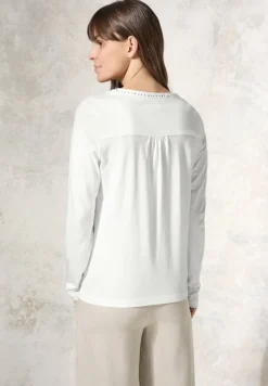 Shirt mit Schmucksteinchen vanilla white