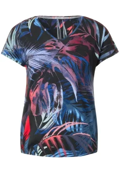 Shirt mit Schulterdetail carbon grey