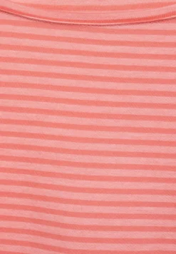 Shirt mit Streifen Muster rose pepper
