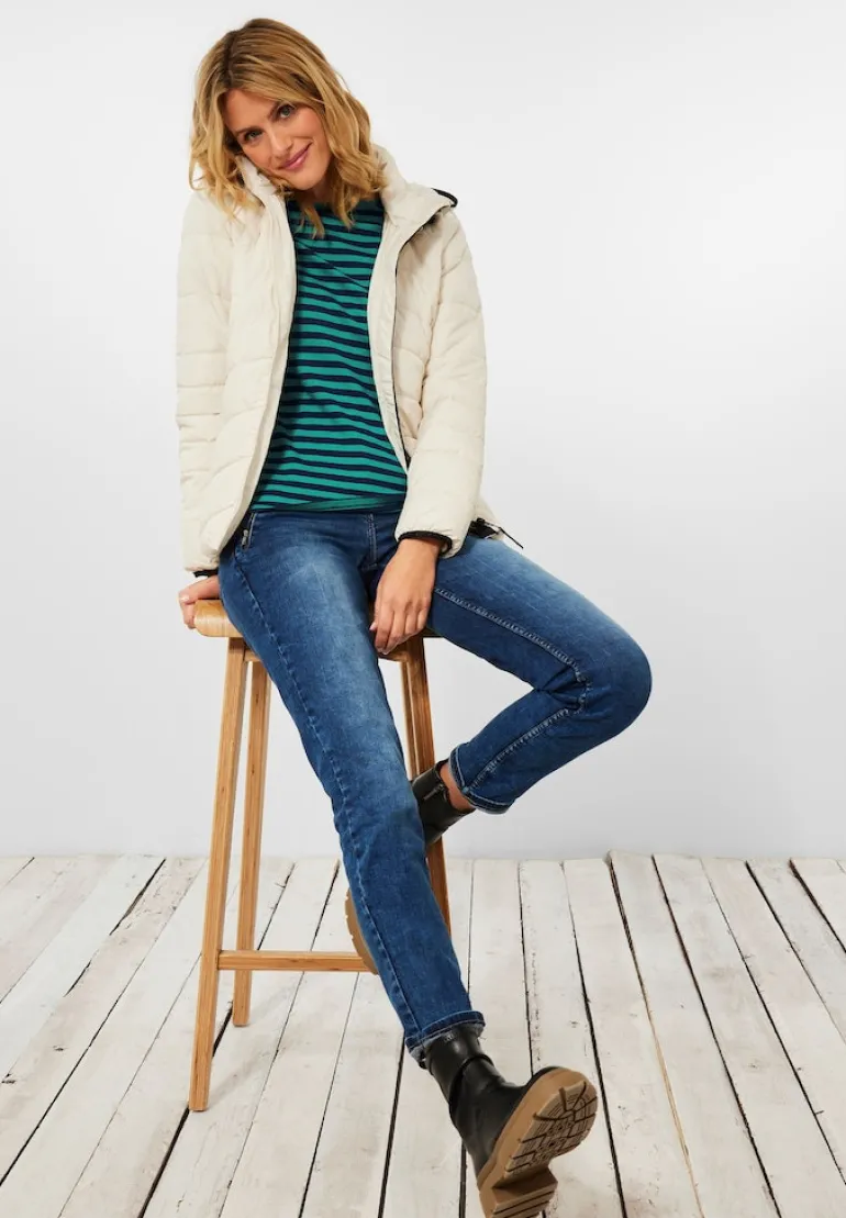 Shirt mit Streifenmuster smaragd green