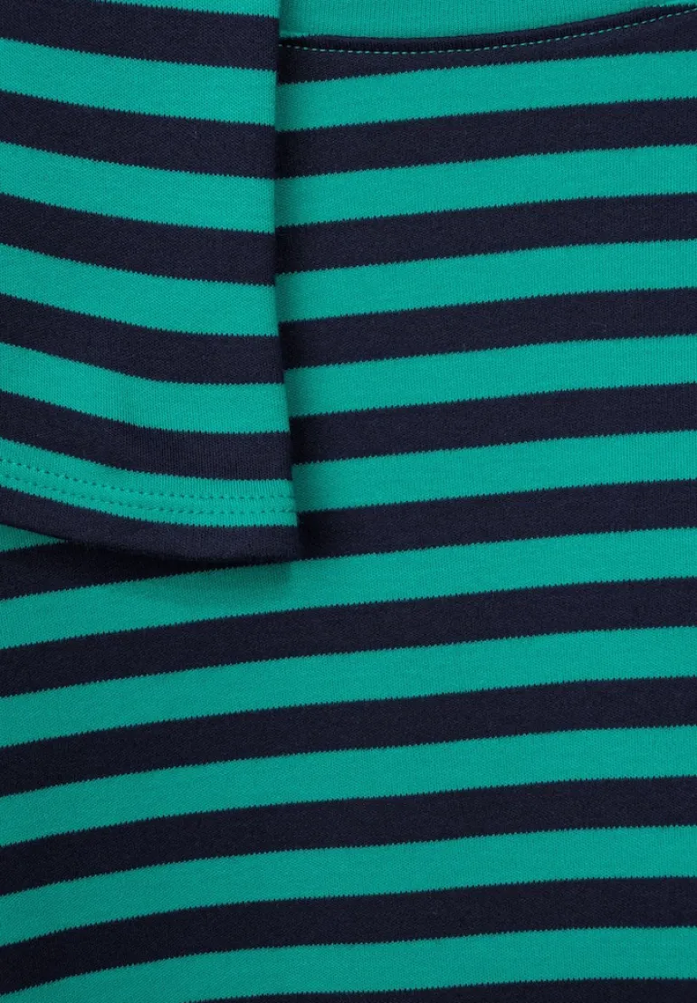 Shirt mit Streifenmuster smaragd green