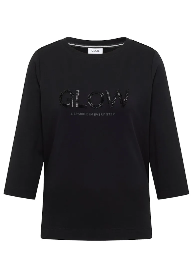 Shirt mit Wording black
