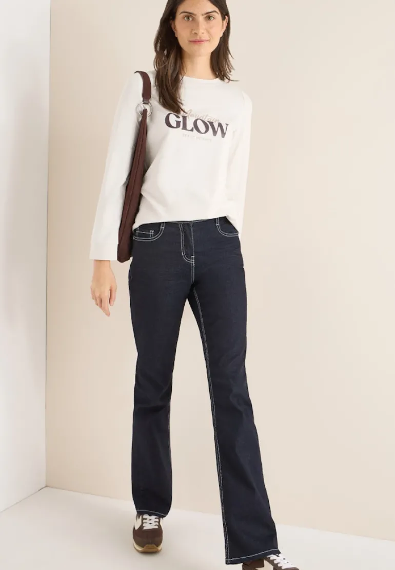 Shirt mit Wording light greige