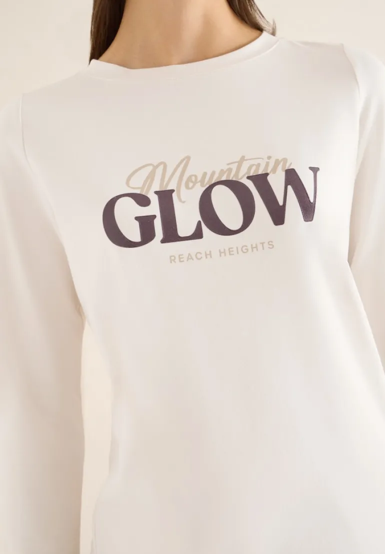 Shirt mit Wording light greige