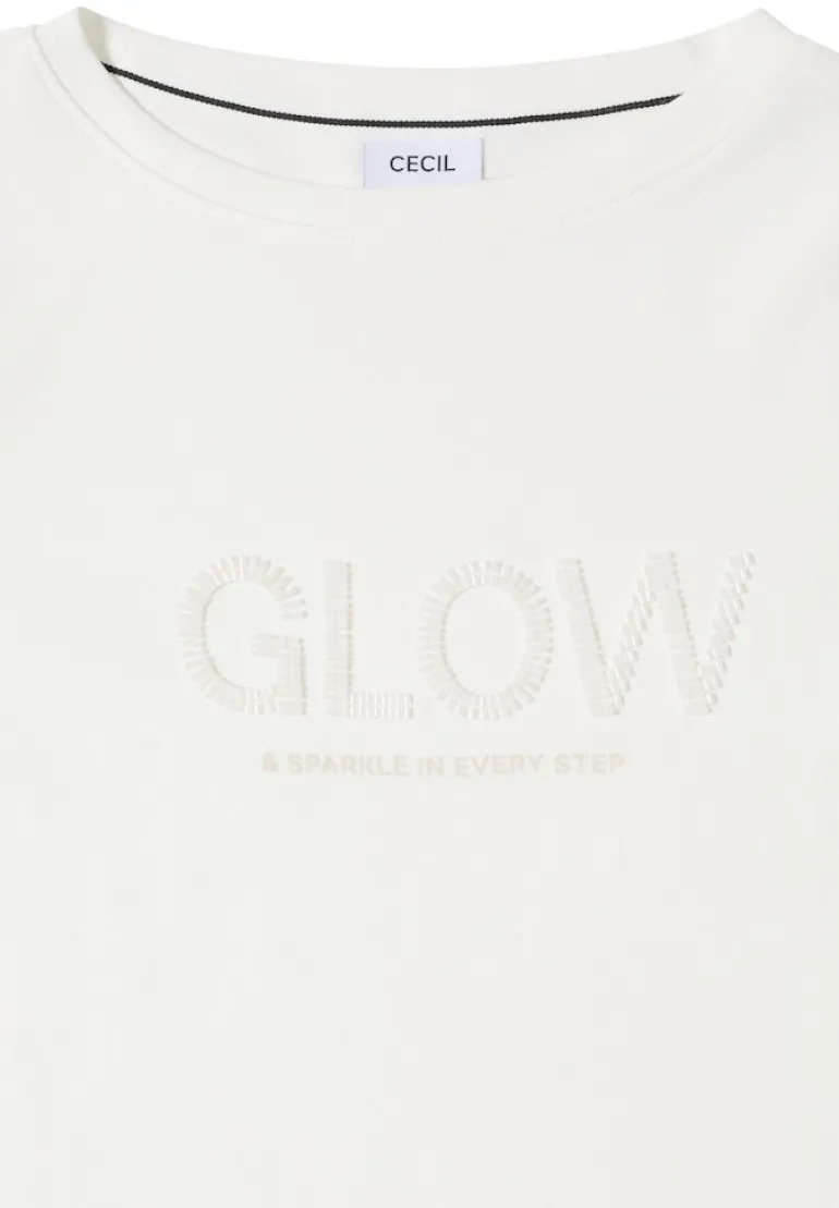 Shirt mit Wording vanilla white