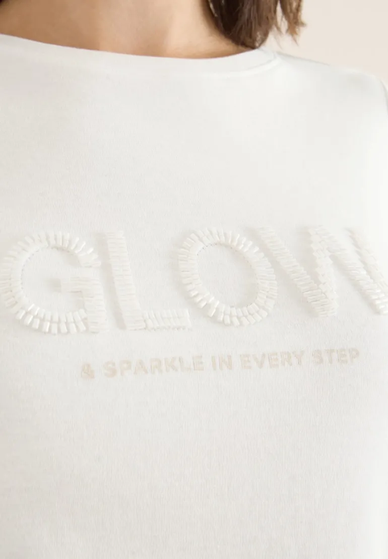 Shirt mit Wording vanilla white