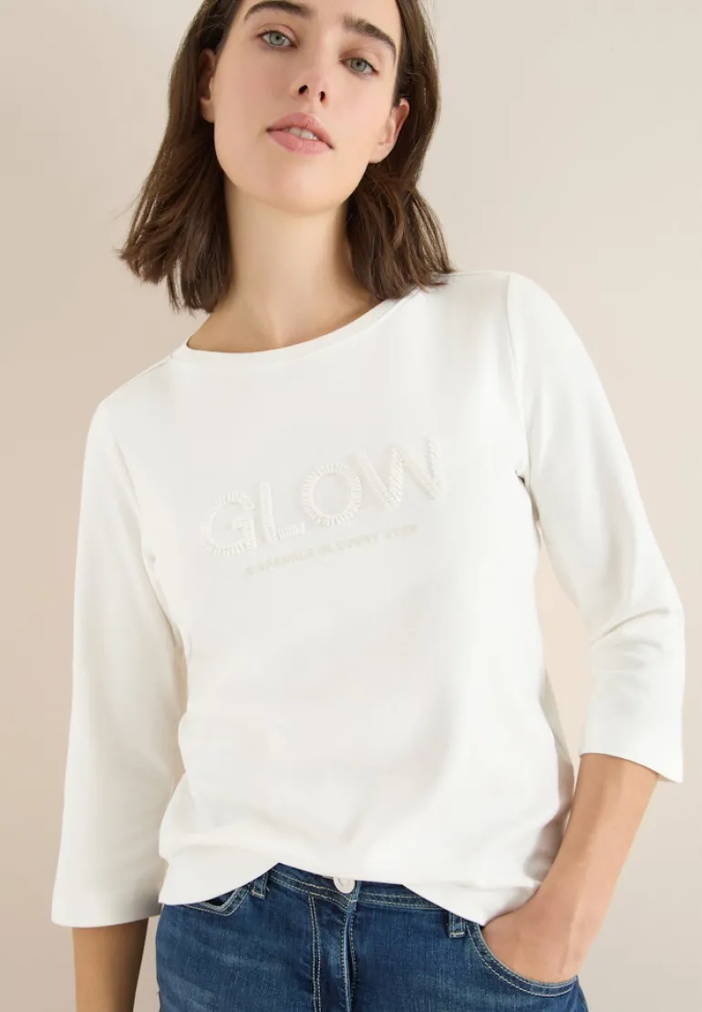 Shirt mit Wording vanilla white