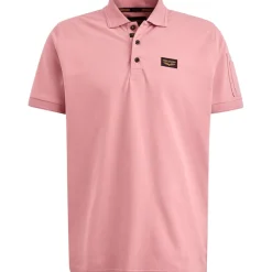 Short sleeve polo Trackway dusty rose