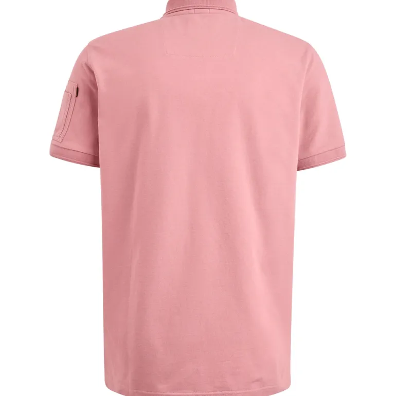 Short sleeve polo Trackway dusty rose