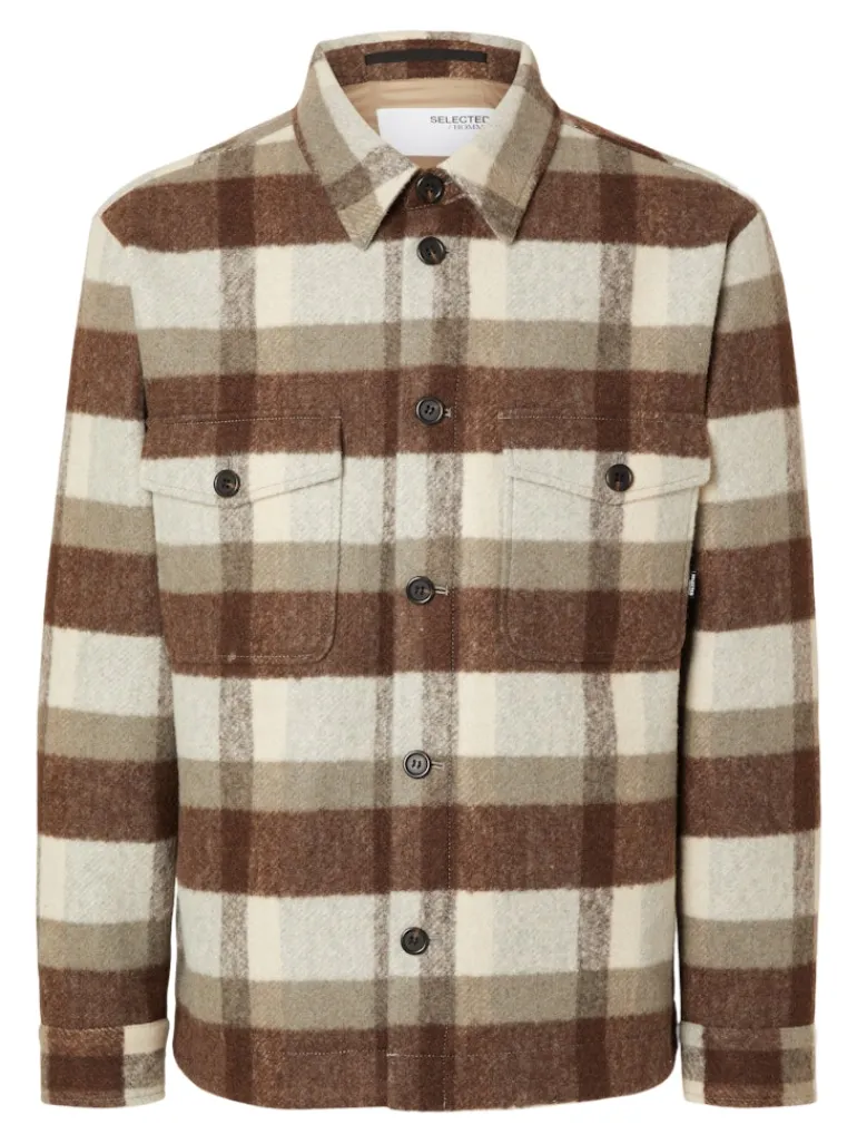 SLHARCHIVE OVERSHIRT NOOS elephant skin
