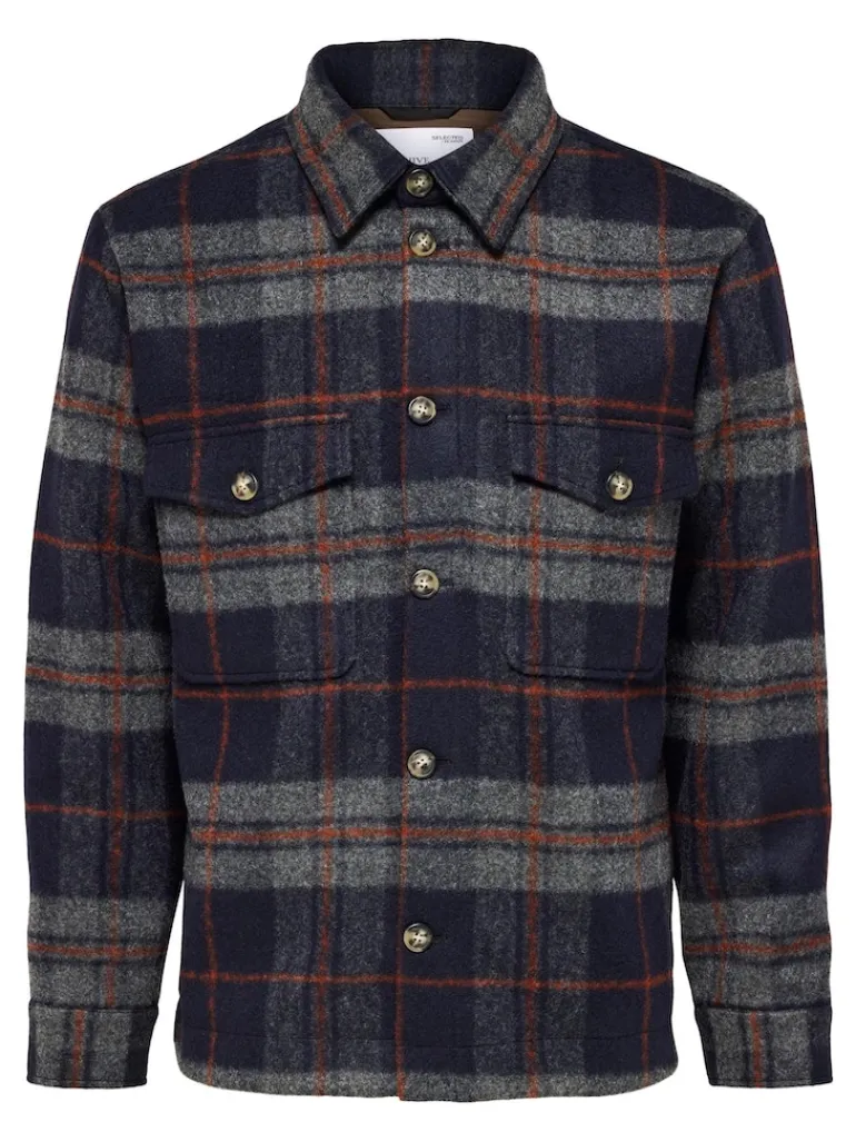 SLHARCHIVE OVERSHIRT NOOS navy blazer