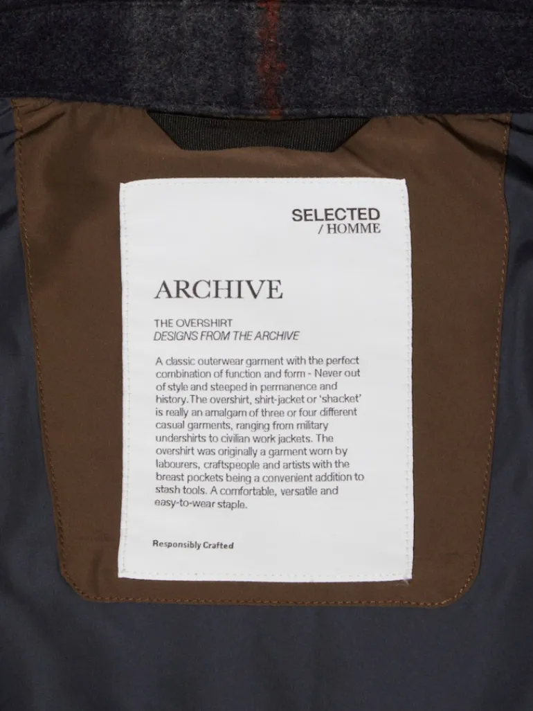 SLHARCHIVE OVERSHIRT NOOS navy blazer