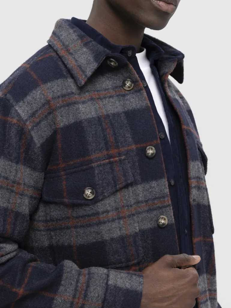 SLHARCHIVE OVERSHIRT NOOS navy blazer