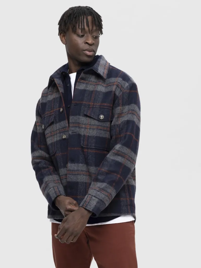 SLHARCHIVE OVERSHIRT NOOS navy blazer