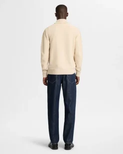 SLHAXEL LS KNIT ROLL NECK W oatmeal1