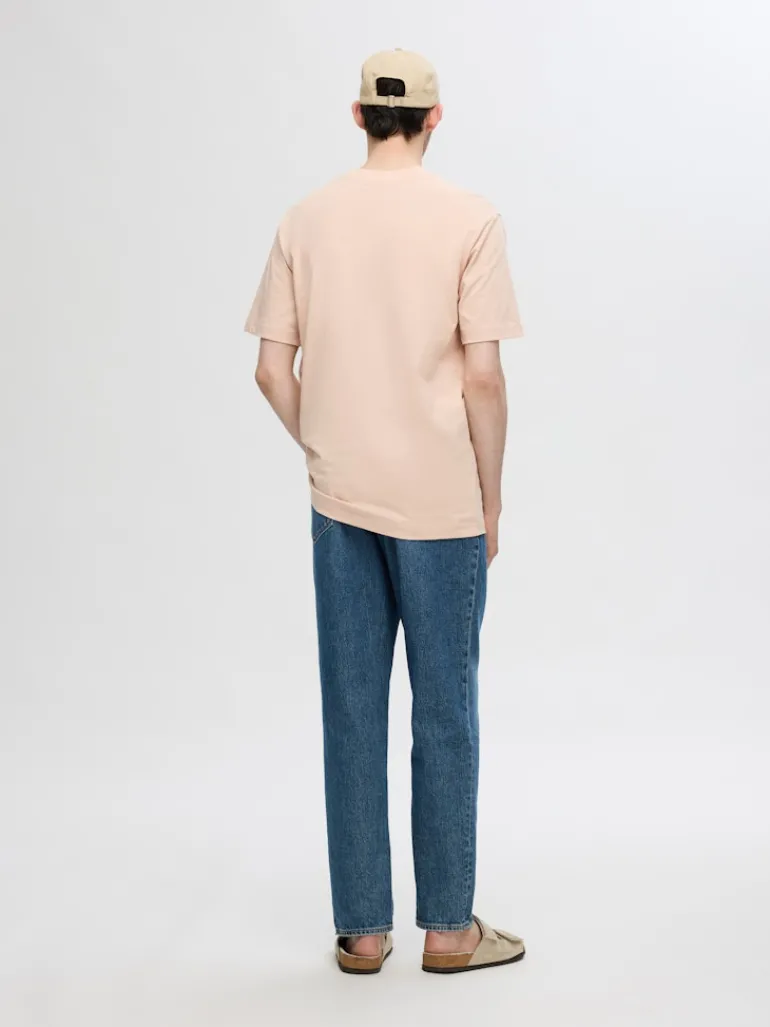 SLHCOLMAN SS O-NECK TEE NOOS cameo rose