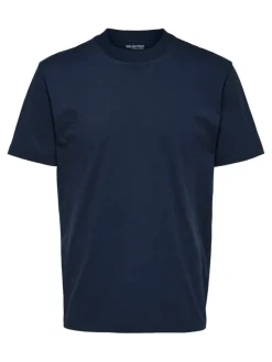SLHCOLMAN SS O-NECK TEE NOOS navy blazer