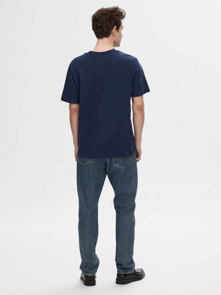 SLHCOLMAN SS O-NECK TEE NOOS navy blazer