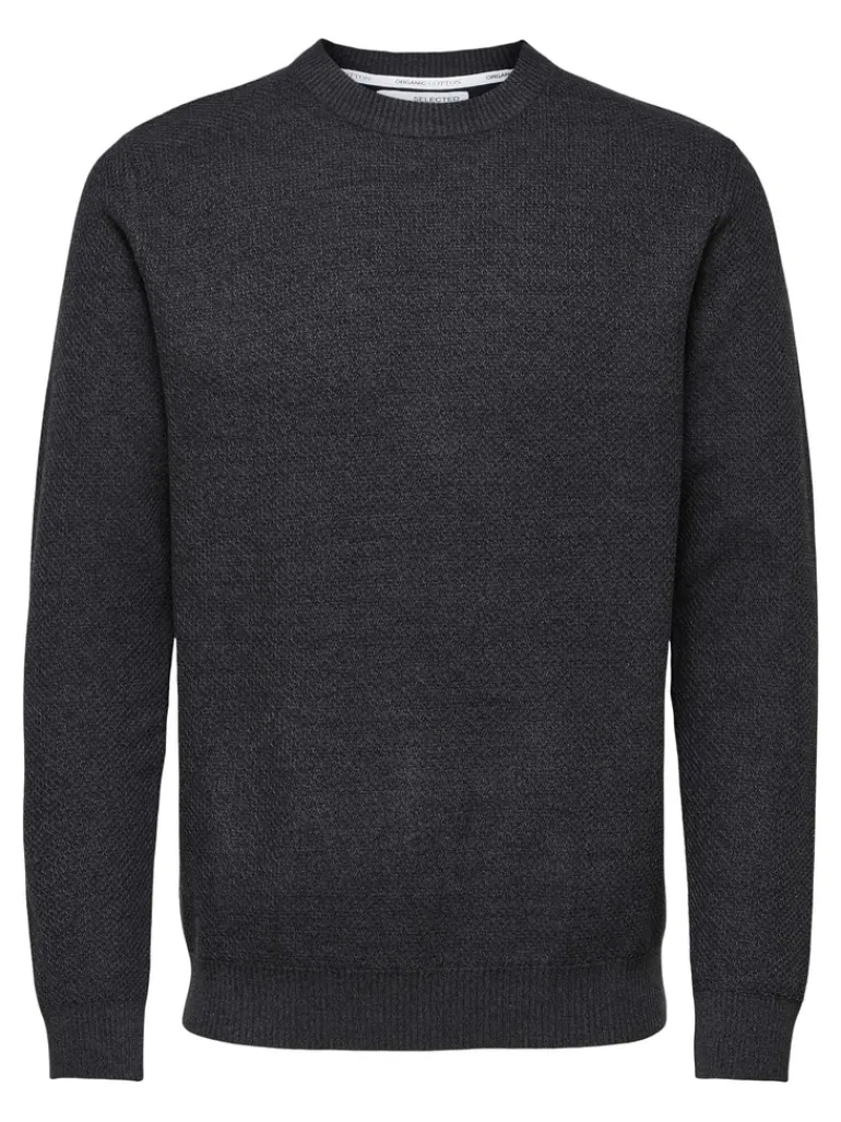 SLHEKLON LS KNIT CREW W CAMP phantom