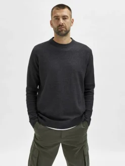 SLHEKLON LS KNIT CREW W CAMP phantom