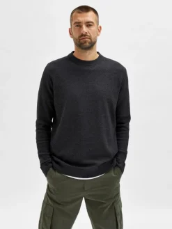 SLHEKLON LS KNIT CREW W CAMP phantom