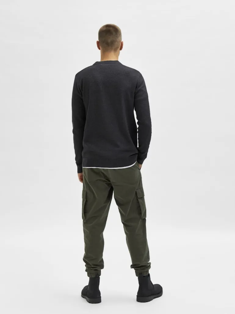SLHEKLON LS KNIT CREW W CAMP phantom