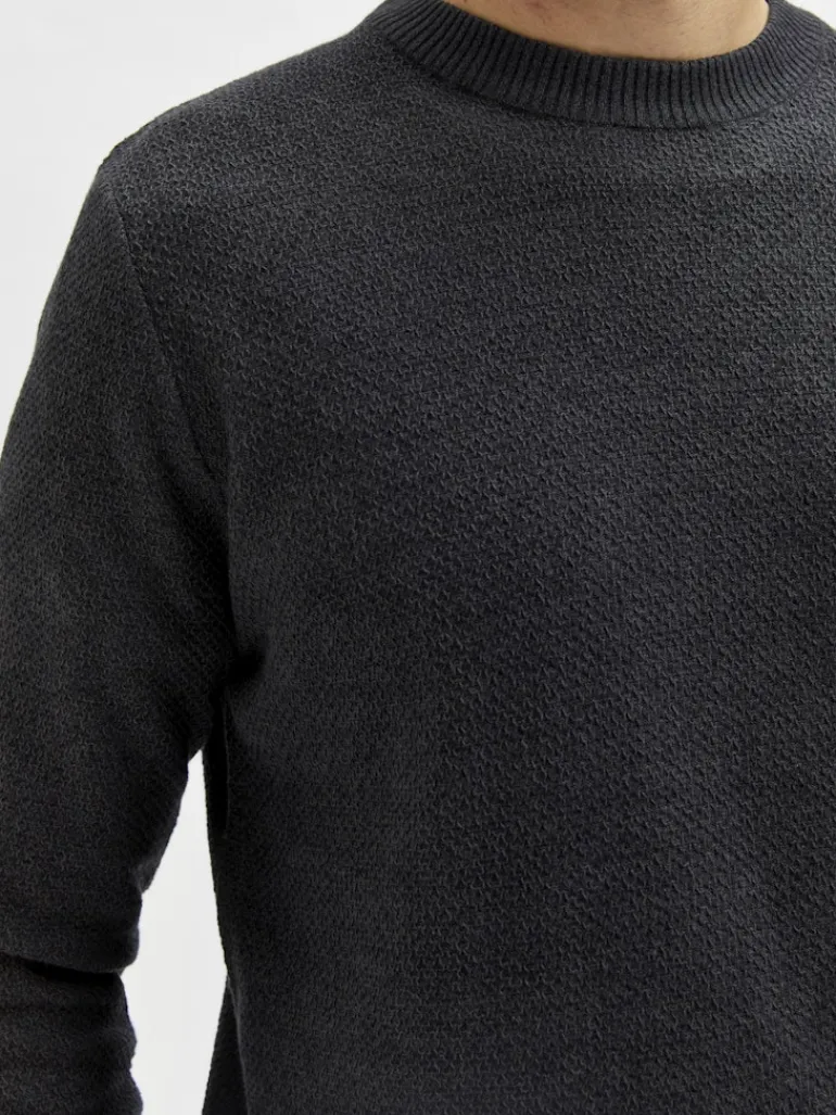 SLHEKLON LS KNIT CREW W CAMP phantom