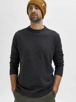 SLHEKLON LS KNIT CREW W CAMP phantom