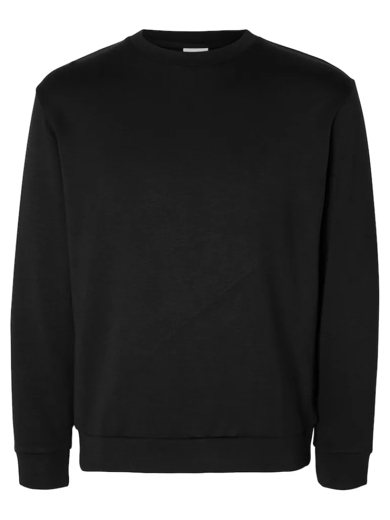 SLHEMANUEL SOFT CREW NECK SWEAT NOOS black