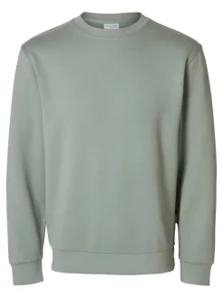SLHEMANUEL SOFT CREW NECK SWEAT NOOS iceberg green