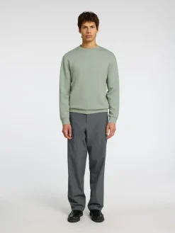 SLHEMANUEL SOFT CREW NECK SWEAT NOOS iceberg green