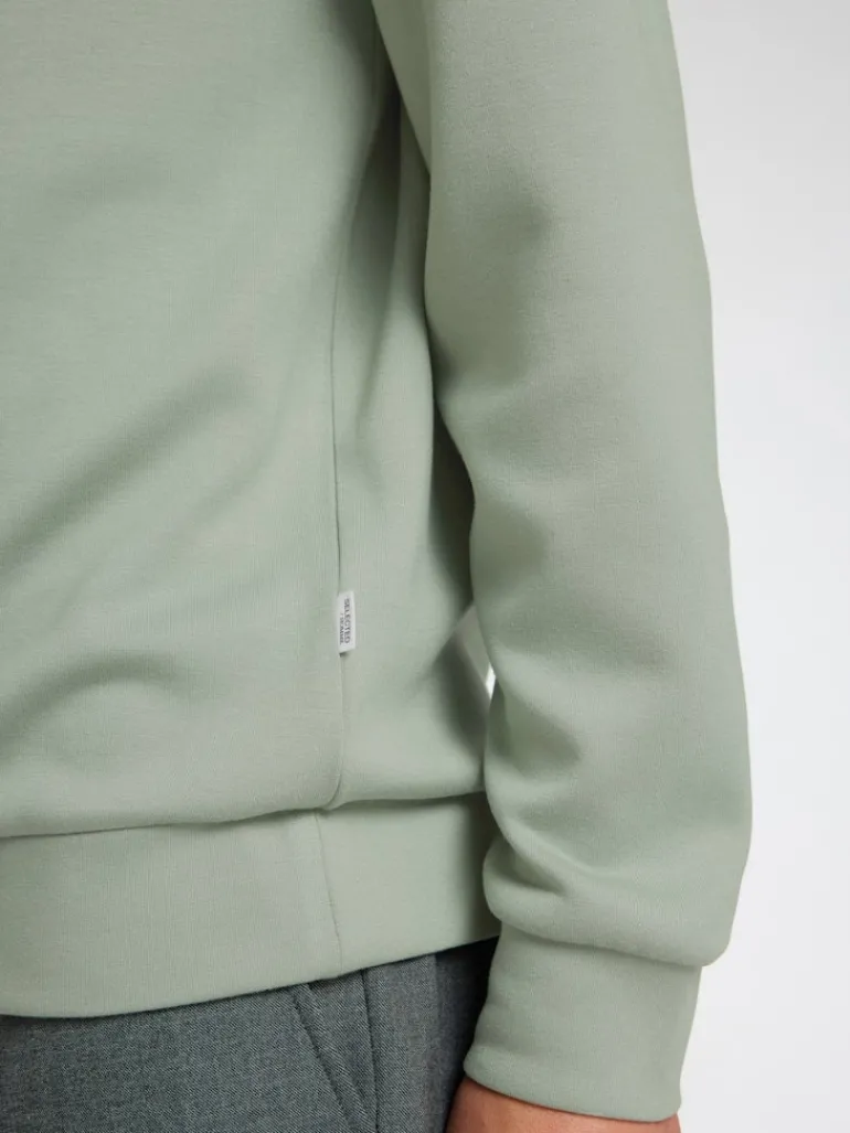SLHEMANUEL SOFT CREW NECK SWEAT NOOS iceberg green