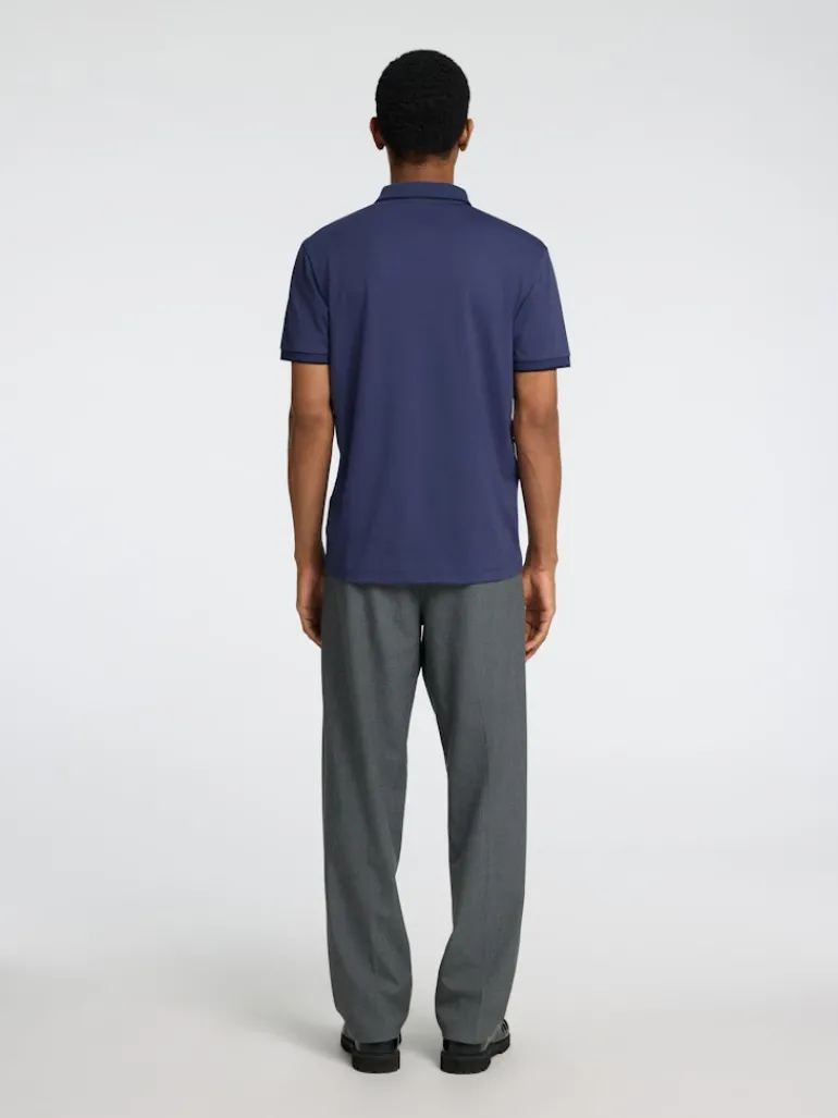 SLHFAVE SPORT ZIP SS POLO NOOS oceana