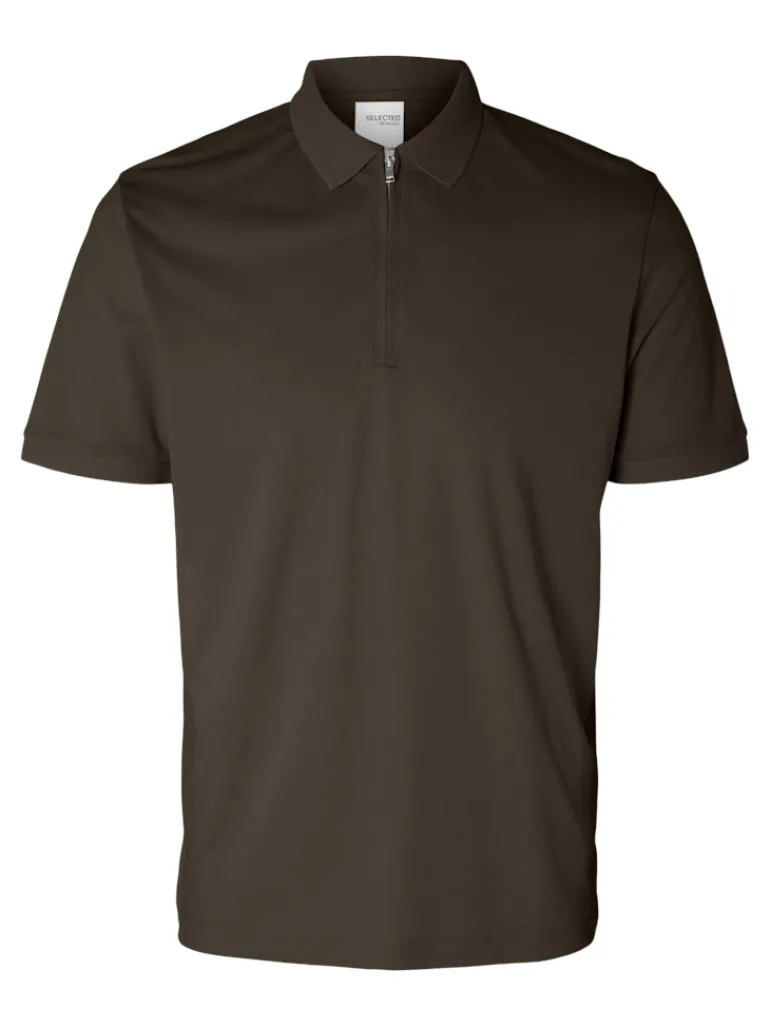 SLHFAVE ZIP SS POLO NOOS demitasse