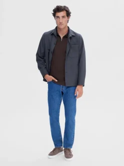 SLHFAVE ZIP SS POLO NOOS demitasse