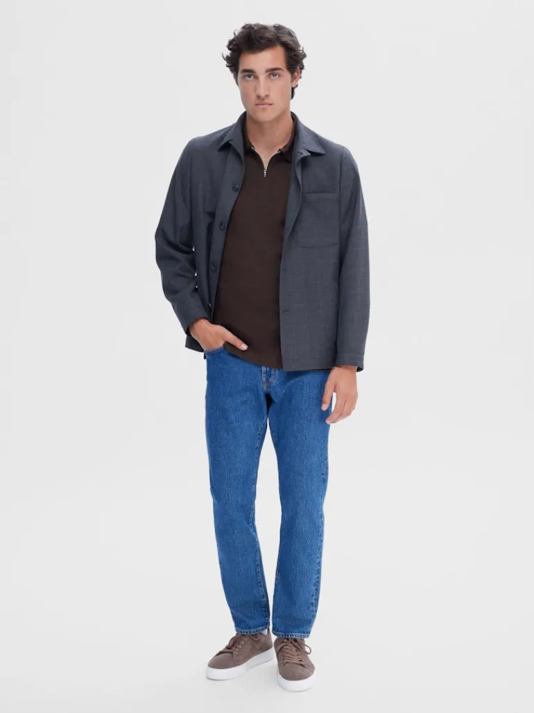 SLHFAVE ZIP SS POLO NOOS demitasse