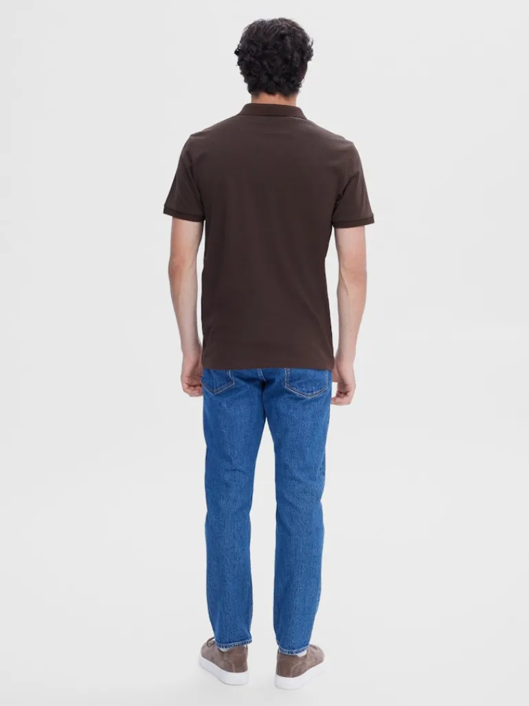 SLHFAVE ZIP SS POLO NOOS demitasse
