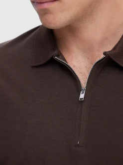SLHFAVE ZIP SS POLO NOOS demitasse