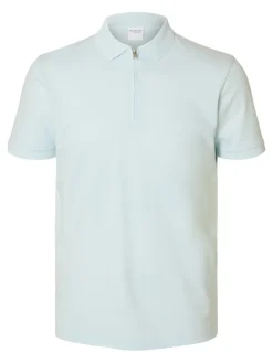 SLHFAVE ZIP SS POLO NOOS ice melt