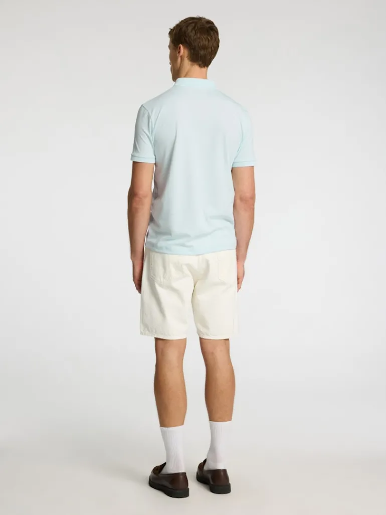 SLHFAVE ZIP SS POLO NOOS ice melt