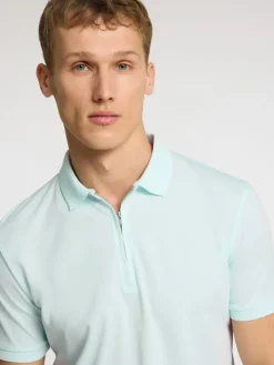 SLHFAVE ZIP SS POLO NOOS ice melt