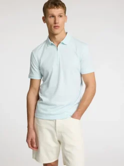 SLHFAVE ZIP SS POLO NOOS ice melt