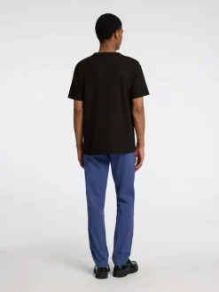 SLHJOSEPH PIQUE SS O-NECK TEE black